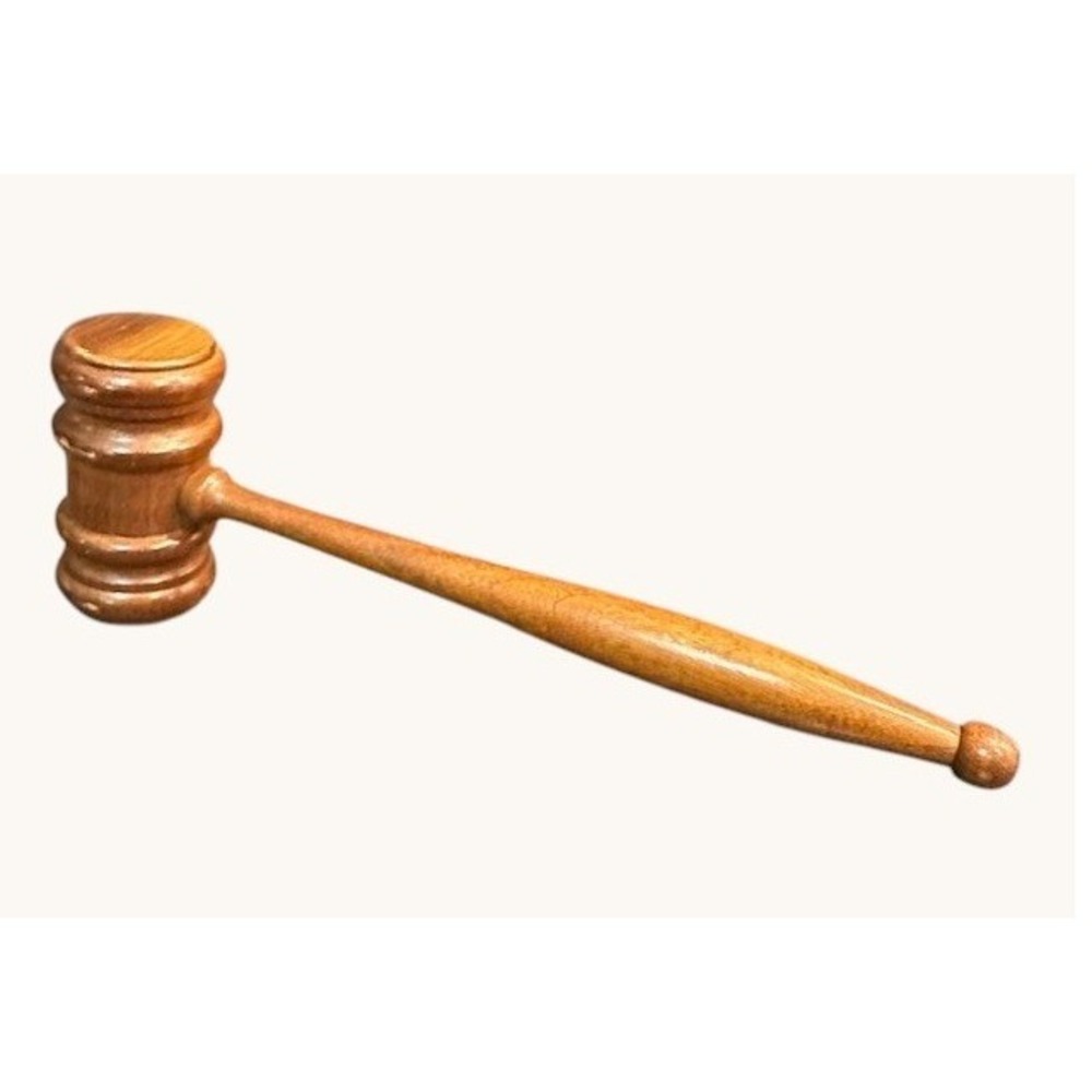Wooden Gavel Judge Auctioneer Court Lawyer Ceremony Tool
